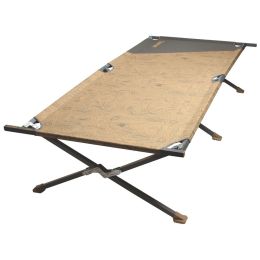 Coleman Big-N-Tall Cot Up to 6ft8in-Tan/Black